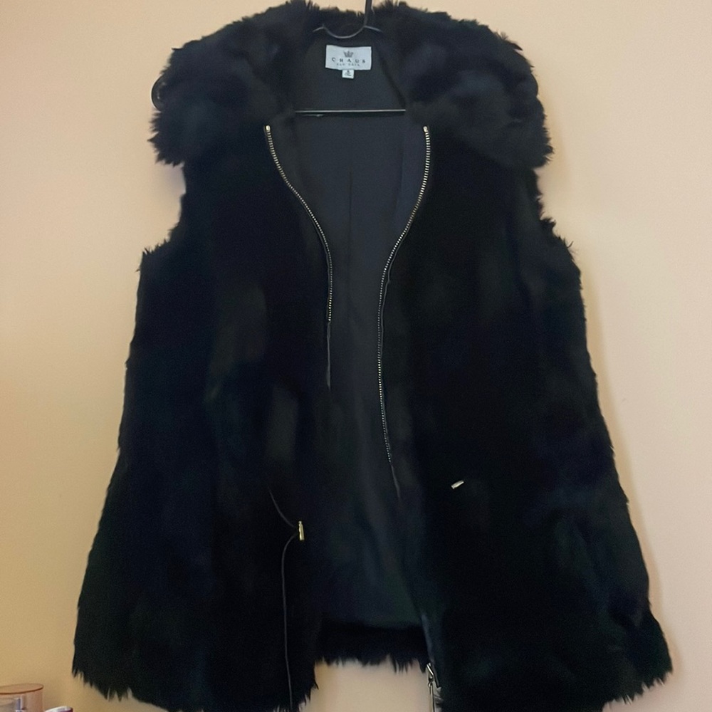 Chaus New York feather vest
